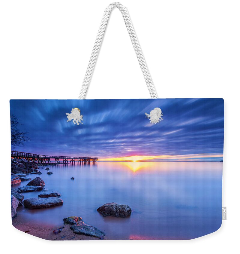 Down's Park Weekender Tote Bag featuring the photograph A new dawn by Edward Kreis