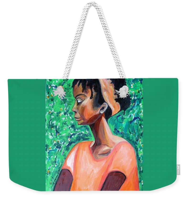 A New Queen Of Sheba Weekender Tote Bag featuring the painting A New Queen of Sheba by Esther Newman-Cohen