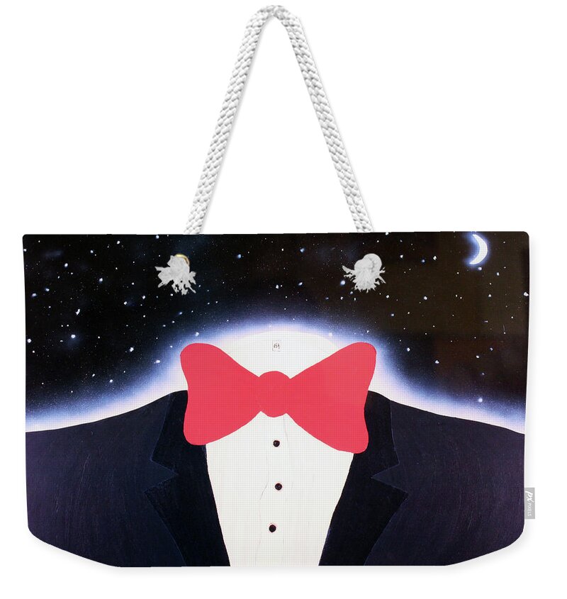 Surrealism Weekender Tote Bag featuring the painting A Night Out With The Stars by Thomas Blood