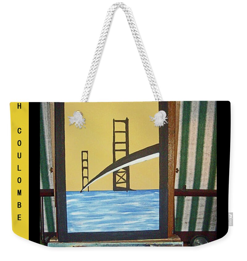 Northern California Weekender Tote Bag featuring the painting A Nor Cal Bridge 2016 by Joseph Coulombe