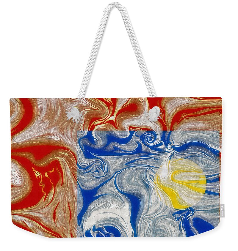 Piece Of Heaven Weekender Tote Bag featuring the digital art A Piece Of Heaven For Everyone by Leo Symon