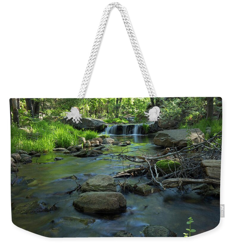 Trees Weekender Tote Bag featuring the photograph A Place of Solitude by Sue Cullumber