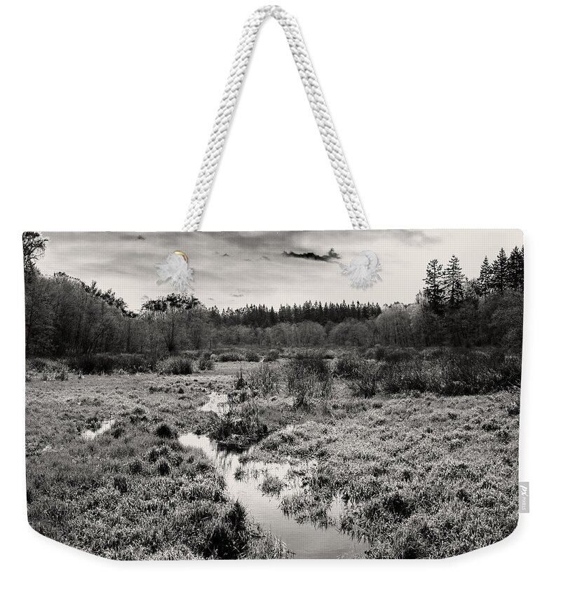 Calm Weekender Tote Bag featuring the photograph A Place To Think Part 1 by Monte Arnold
