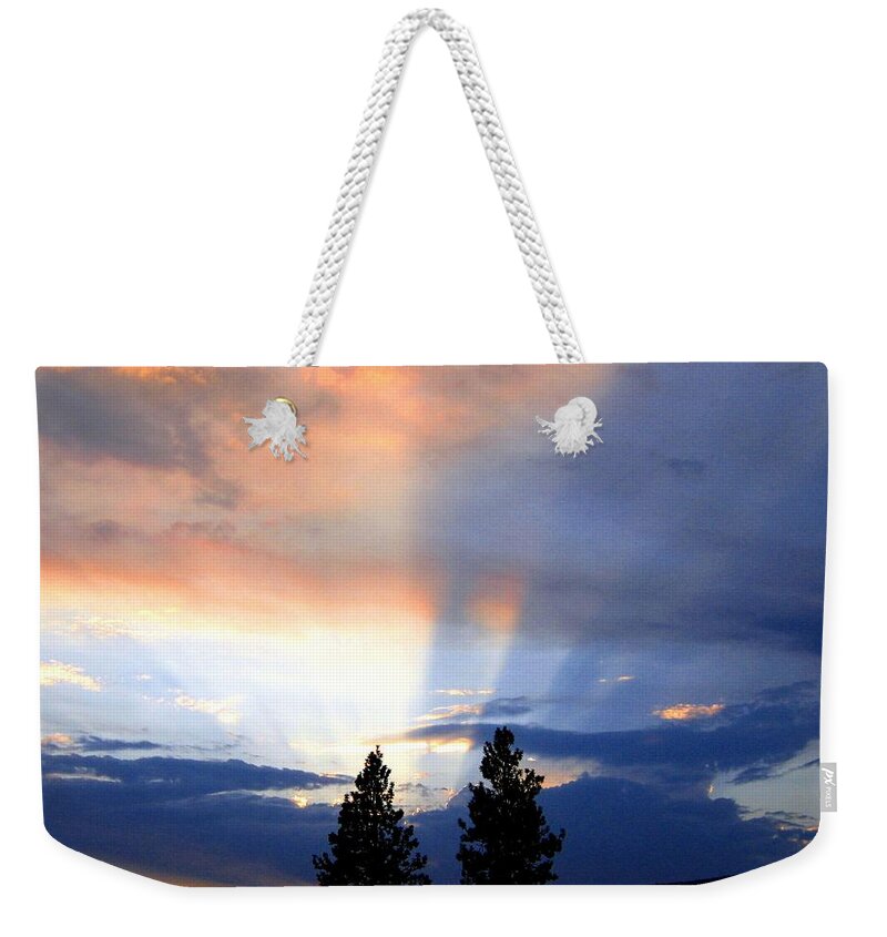 Sky Weekender Tote Bag featuring the photograph A Riveting Sky by Will Borden