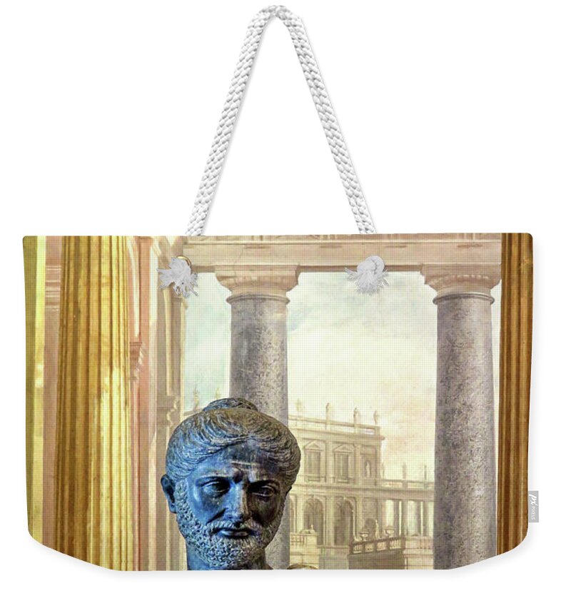 Roman Weekender Tote Bag featuring the photograph A Roman General by Dave Mills