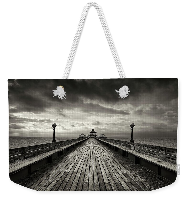 Lake Weekender Tote Bag featuring the photograph A romantic walk to the past by Dominique Dubied