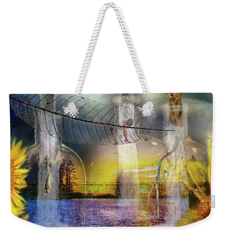 Photoshop Weekender Tote Bag featuring the digital art A season of waiting by Ricardo Dominguez