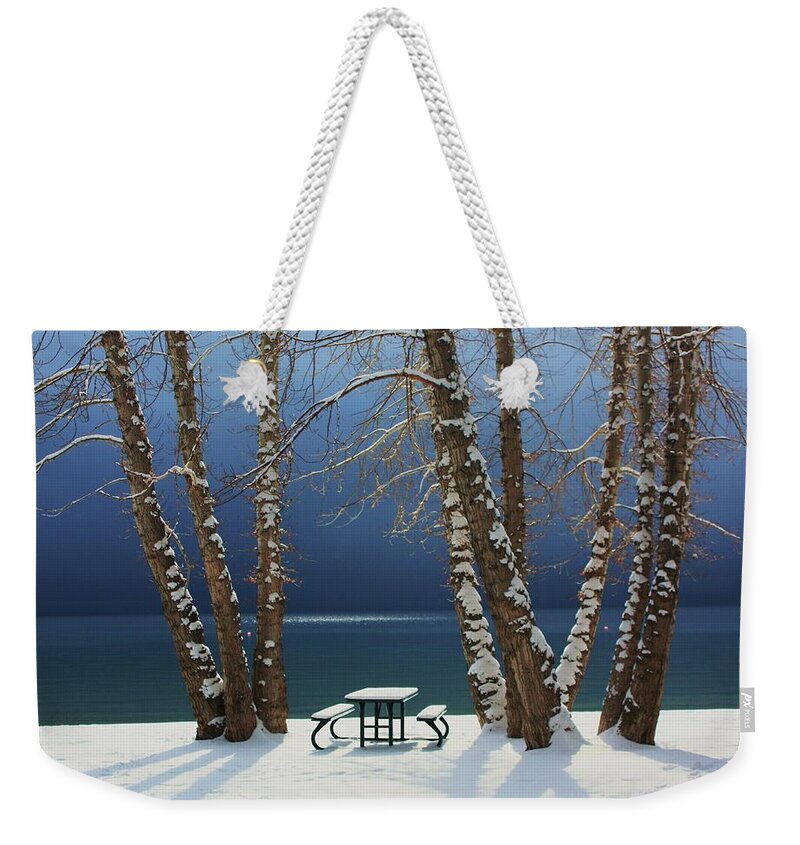 Incline Village Weekender Tote Bag featuring the photograph A Simple Winter Scene by Sean Sarsfield