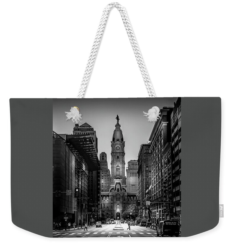 Marvin Saptes Weekender Tote Bag featuring the photograph A Step Above B/W by Marvin Spates