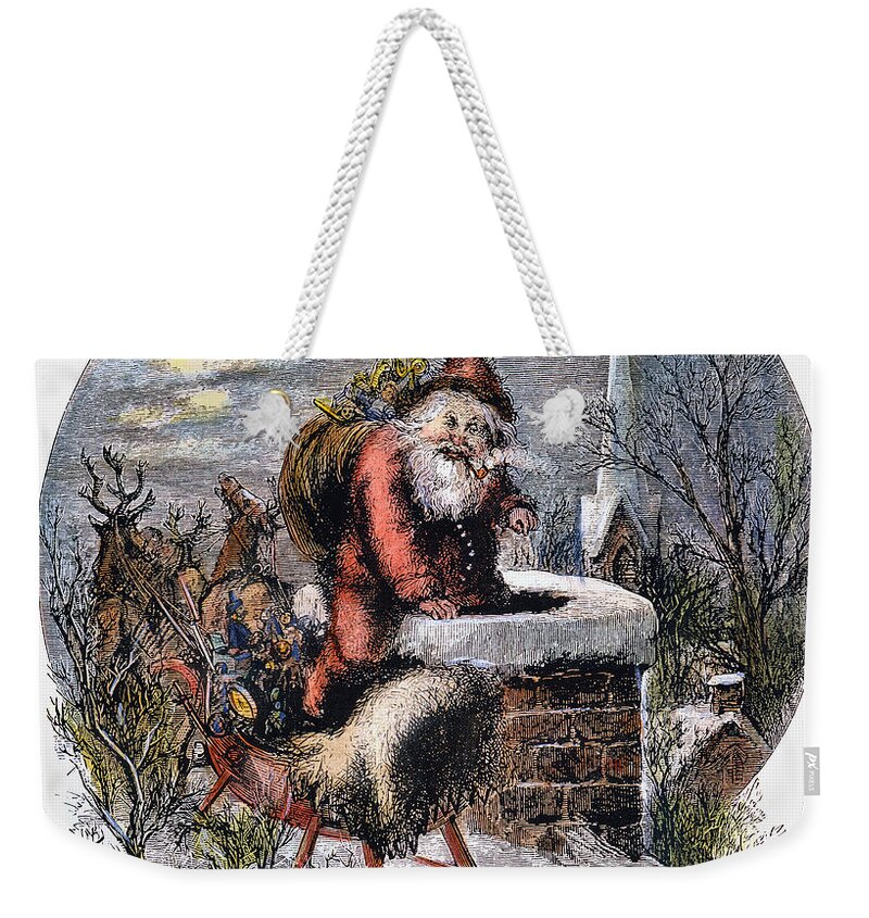 19th Century Weekender Tote Bag featuring the photograph A Visit From St Nicholas by Granger