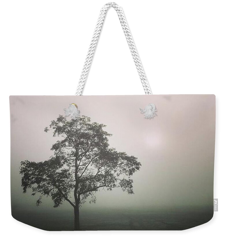 Fog Weekender Tote Bag featuring the photograph A Walk Through The Clouds #fog #nuneaton by John Edwards
