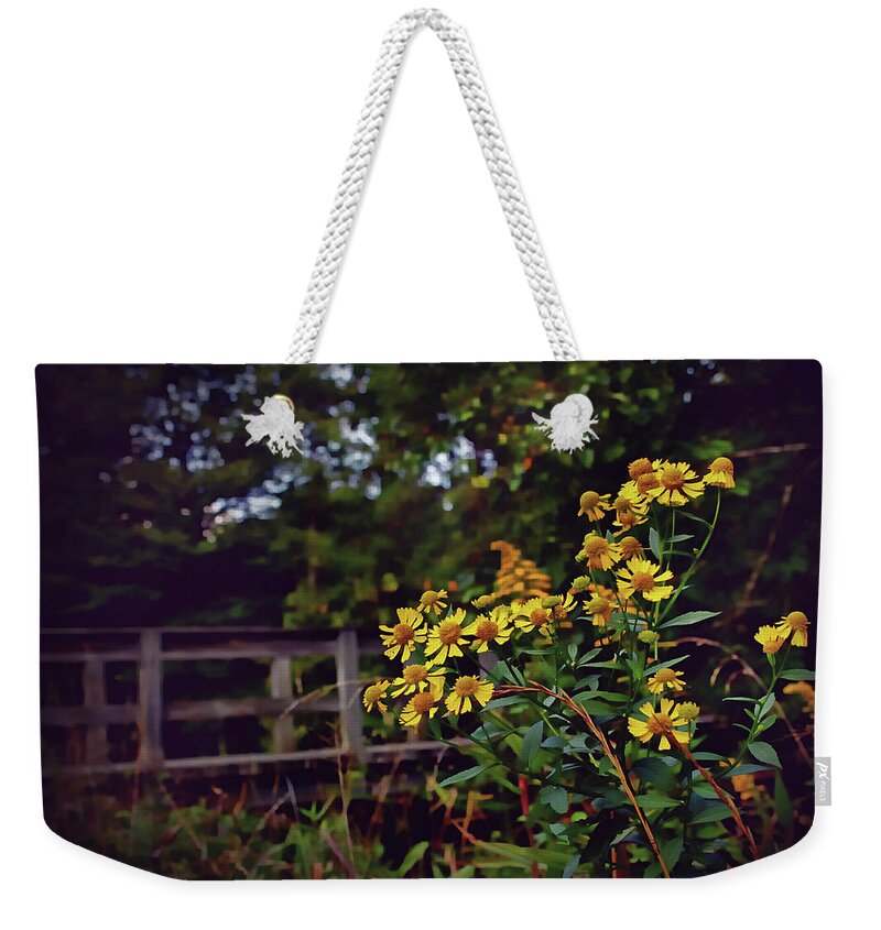 Flowers Weekender Tote Bag featuring the photograph A Walk With Wildflowers by Jessica Brawley