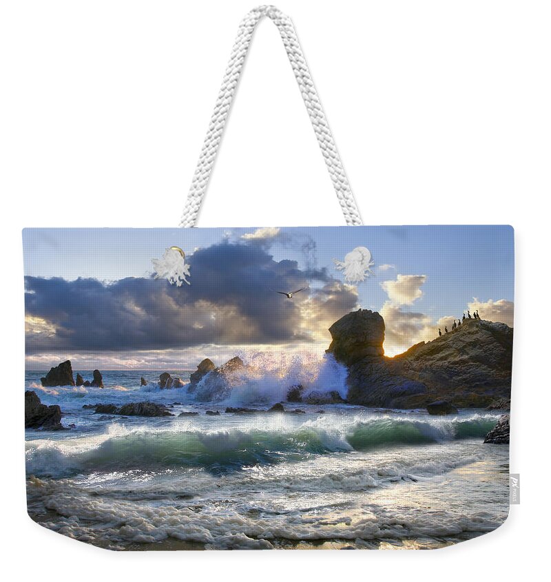 Ocean Weekender Tote Bag featuring the photograph A Whisper In The Wind by Acropolis De Versailles