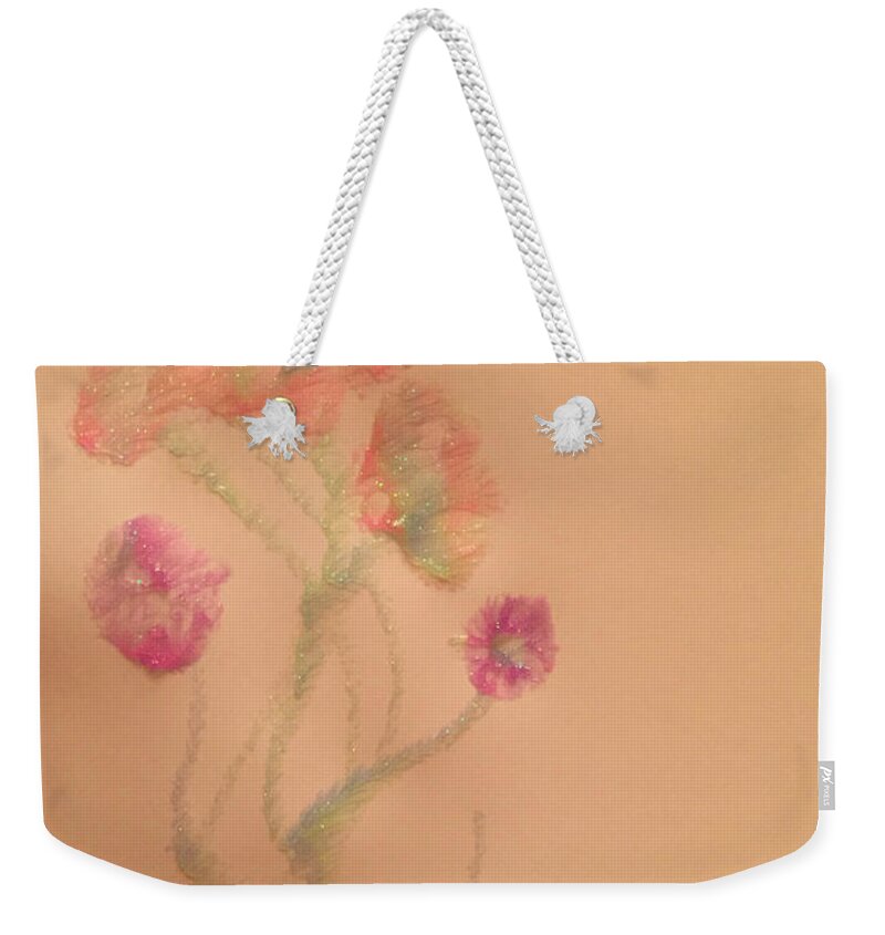  Weekender Tote Bag featuring the painting A4 Colours in Bloom by Mariana Hanna