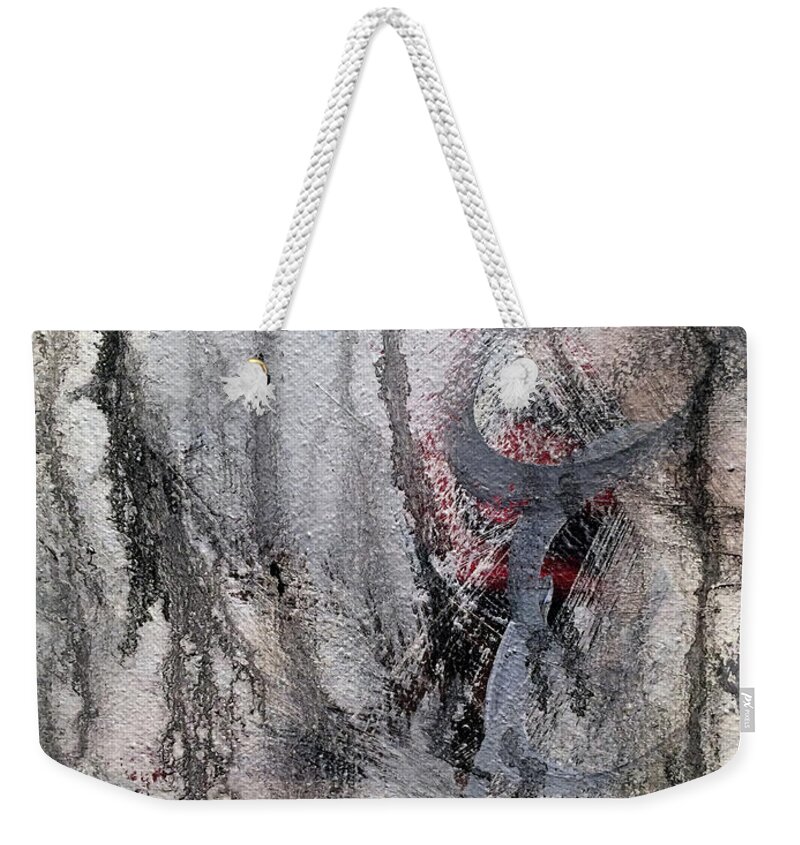Earthy Weekender Tote Bag featuring the painting A5 by Lance Headlee