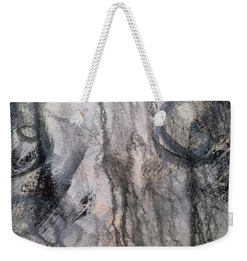 Earthy Weekender Tote Bag featuring the painting A9 by Lance Headlee