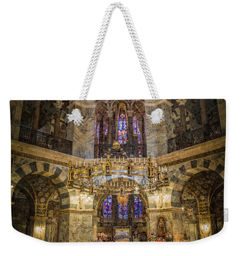 Aachen Weekender Tote Bag featuring the photograph Aachen, Germany - Cathedral - The Octagon by Mark Forte