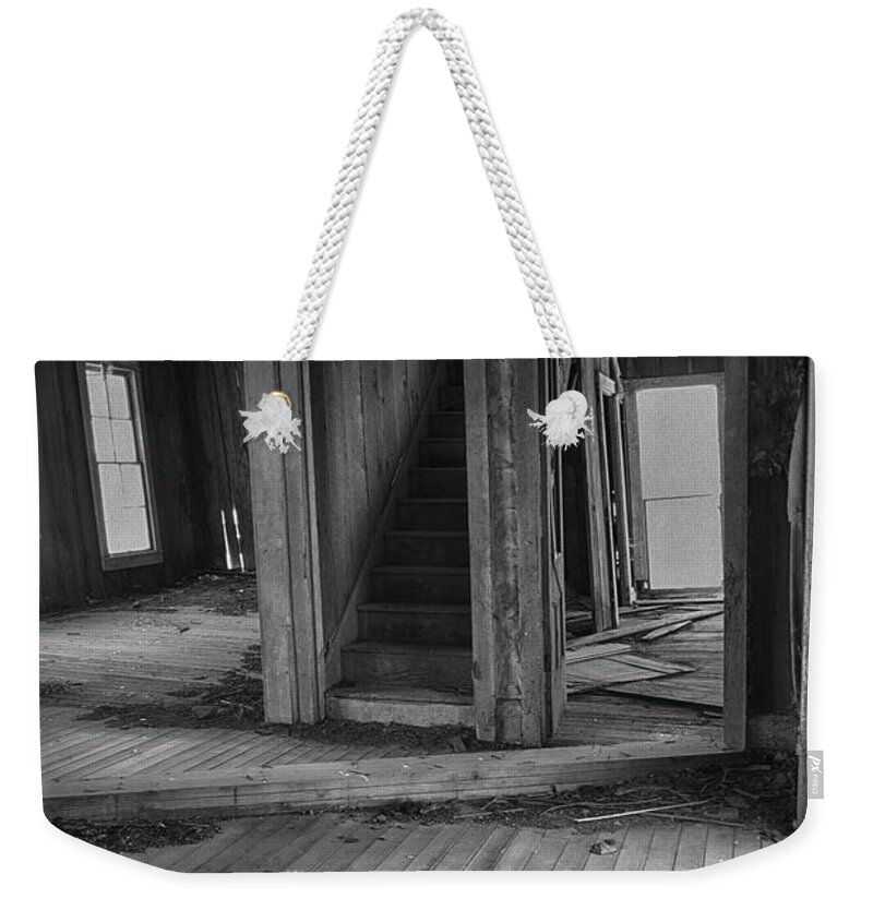 Bw Photography Weekender Tote Bag featuring the photograph Abandoned #1 by Bonnie Bruno