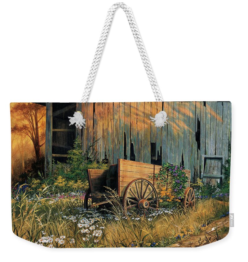 Michael Humphries Weekender Tote Bag featuring the painting Abandoned Beauty by Michael Humphries