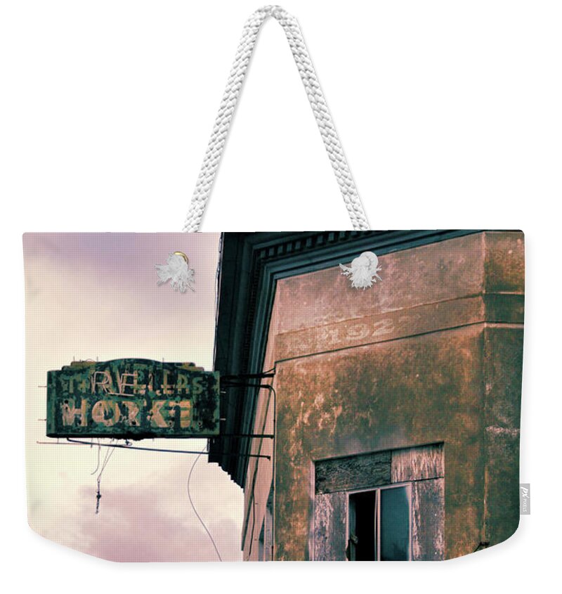 Abandoned Weekender Tote Bag featuring the photograph Abandoned Hotel by Jill Battaglia