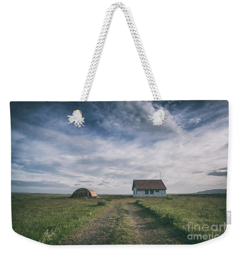 Dirt Road Weekender Tote Bag featuring the photograph Abandoned Iceland by Michael Ver Sprill