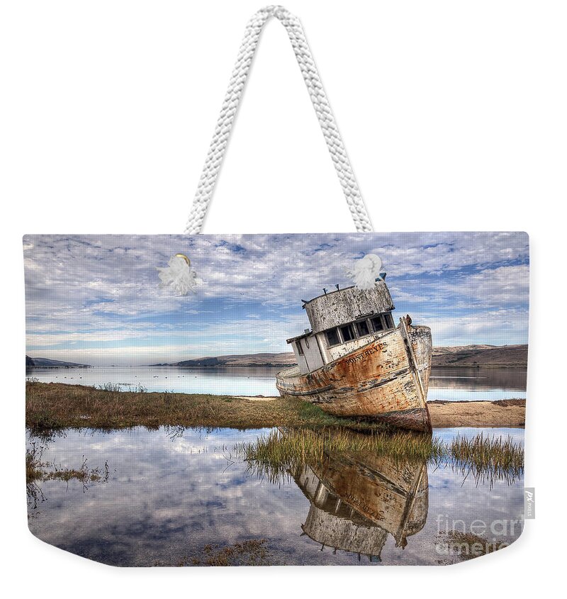 Abandoned Ship Weekender Tote Bag featuring the photograph Abandoned Ship by Eddie Yerkish