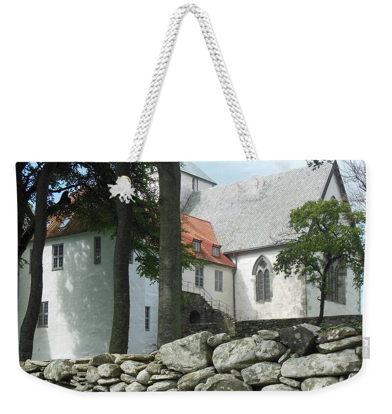 Abbey Weekender Tote Bag featuring the photograph Abbey Exterior #2 by Susan Lafleur