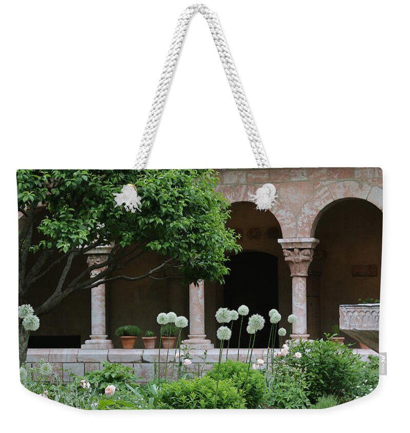 Card Weekender Tote Bag featuring the digital art Abbey in Spring by Yvonne Wright