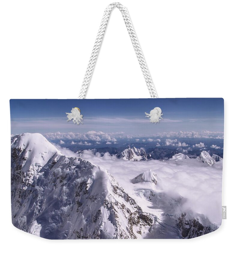 Above Denali Weekender Tote Bag featuring the photograph Above Denali by Chad Dutson