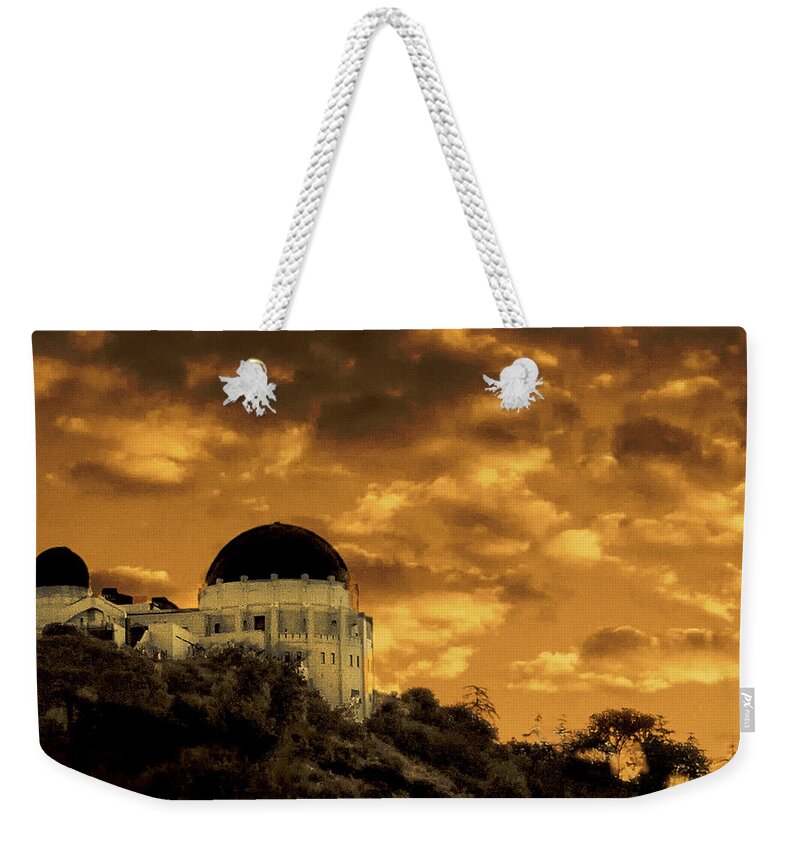 Planetarium Weekender Tote Bag featuring the photograph Above The Observatory by Joseph Hollingsworth