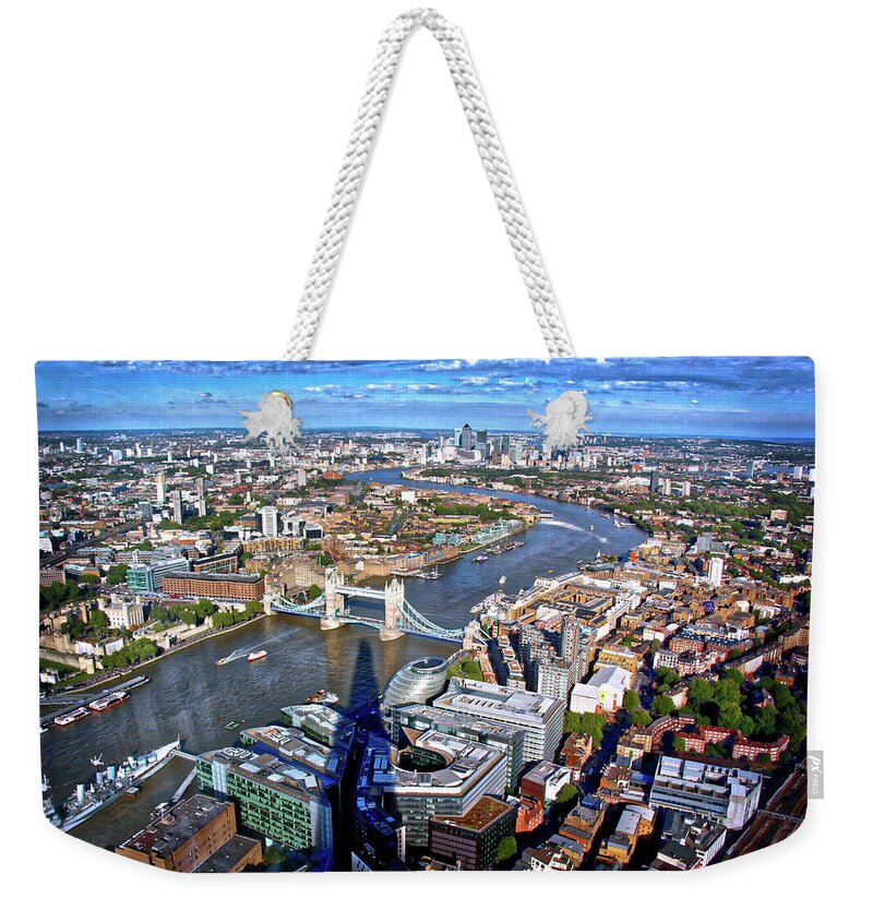 Shard Weekender Tote Bag featuring the photograph Above the Shadow of the Shard by Jim Albritton
