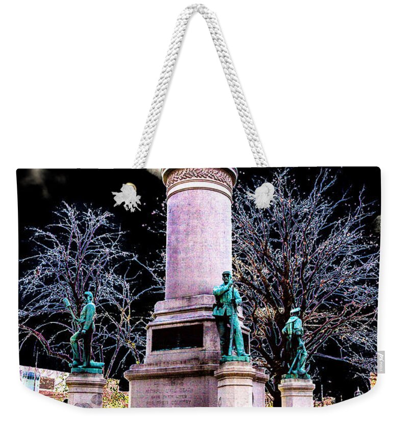 Abe Weekender Tote Bag featuring the photograph Abraham Lincoln Memorial by William Norton