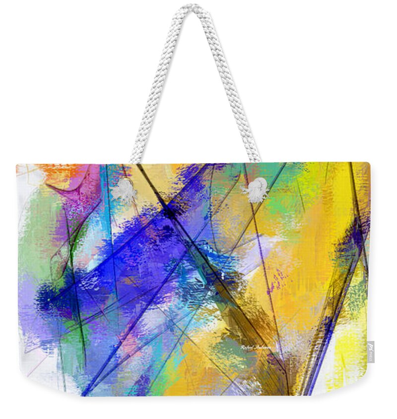 Abstract Weekender Tote Bag featuring the digital art Abstract 1836 by Rafael Salazar