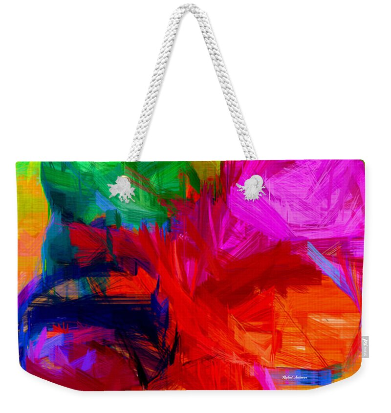  Weekender Tote Bag featuring the digital art Abstract 23 by Rafael Salazar