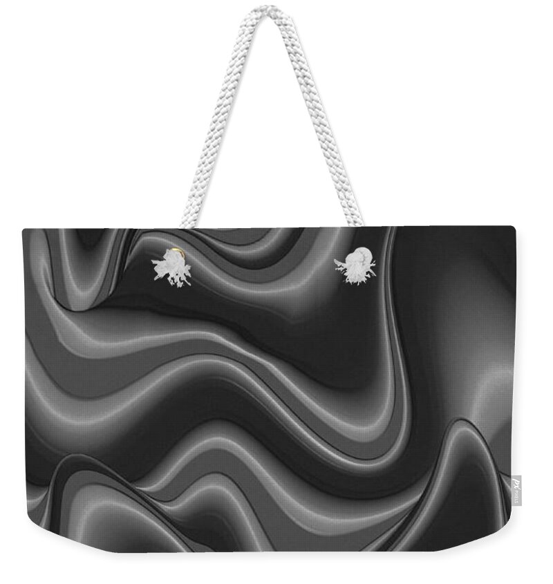 Curves Weekender Tote Bag featuring the digital art Abstract 515 2 by Kae Cheatham
