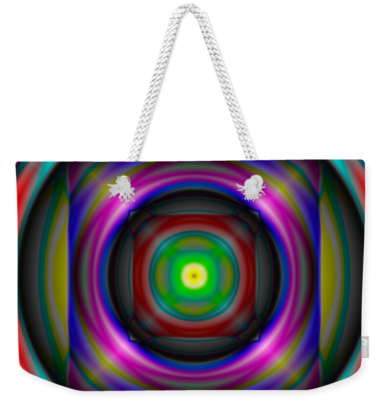 Abstract Weekender Tote Bag featuring the digital art Abstract 705 by Rolf Bertram