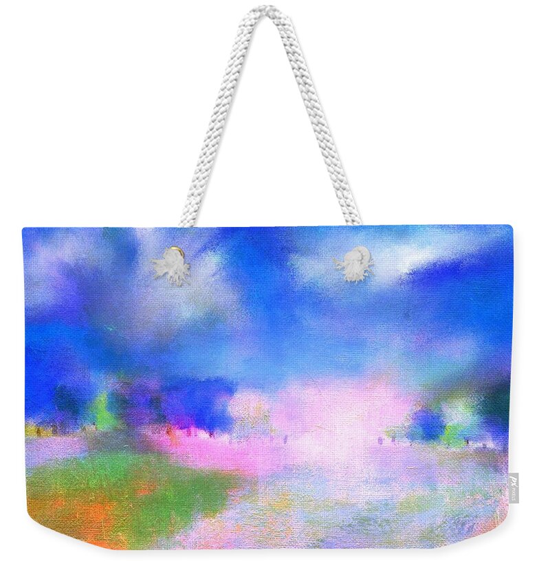 Ipad Art Weekender Tote Bag featuring the digital art Abstract Landscape 6 by Frank Bright
