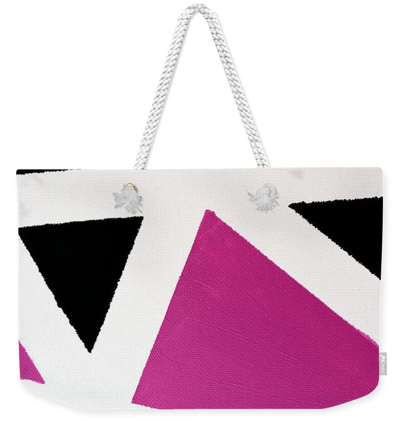 Martha Weekender Tote Bag featuring the painting Abstract M1015BP by Mas Art Studio