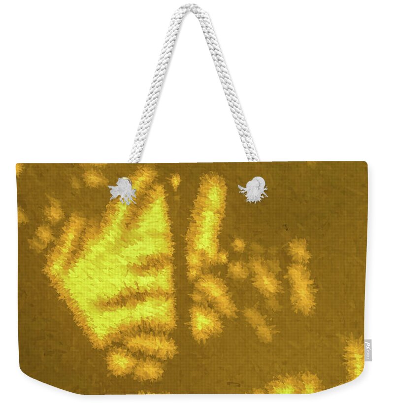 David Letts Weekender Tote Bag featuring the photograph Abstract Palm by David Letts