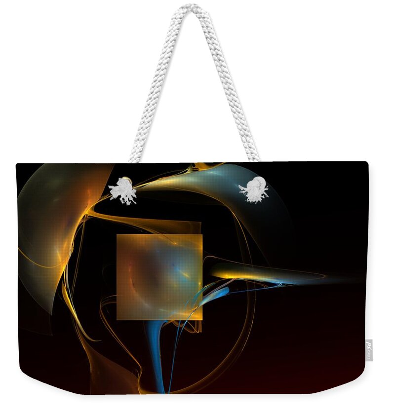 Abstract Weekender Tote Bag featuring the digital art Abstract Still Life 012211 by David Lane