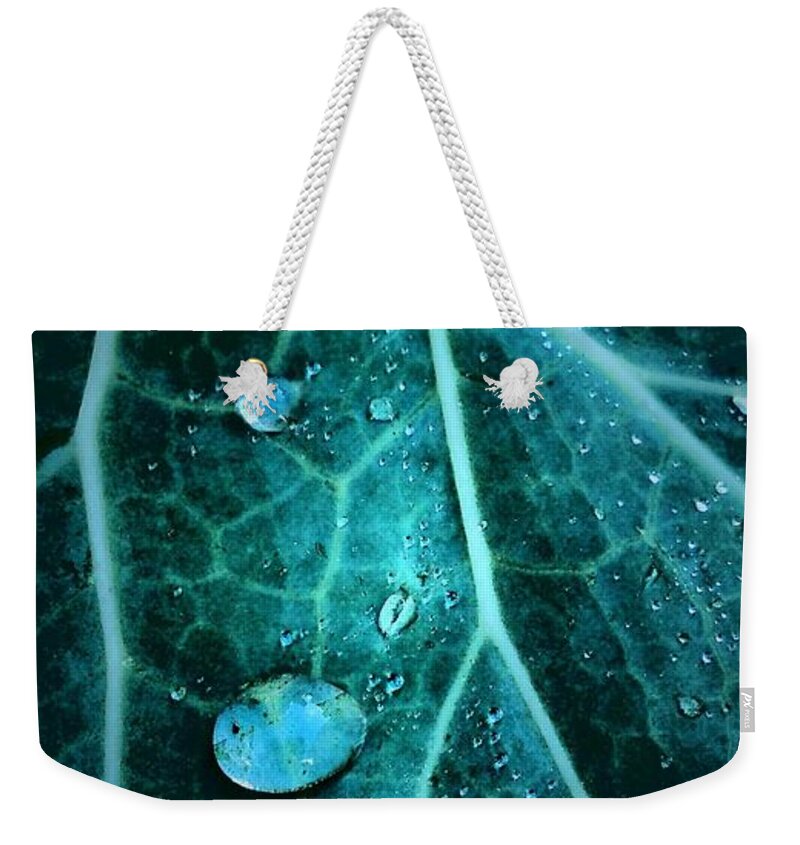 Nola Weekender Tote Bag featuring the photograph Aqua Abstract Storm In New Orleans Louisiana by Michael Hoard