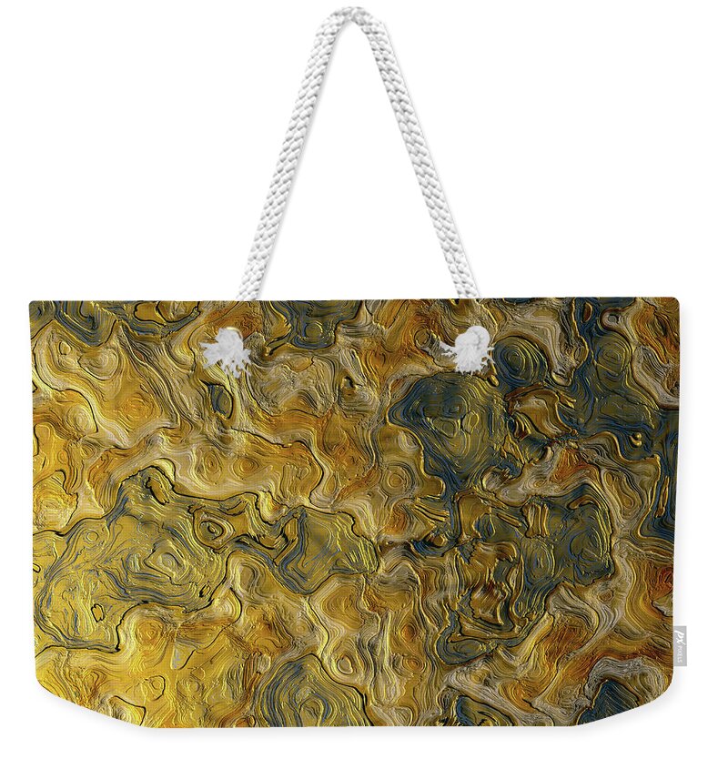 Abstract Weekender Tote Bag featuring the digital art Abstract Studio 5 by Spacefrog Designs