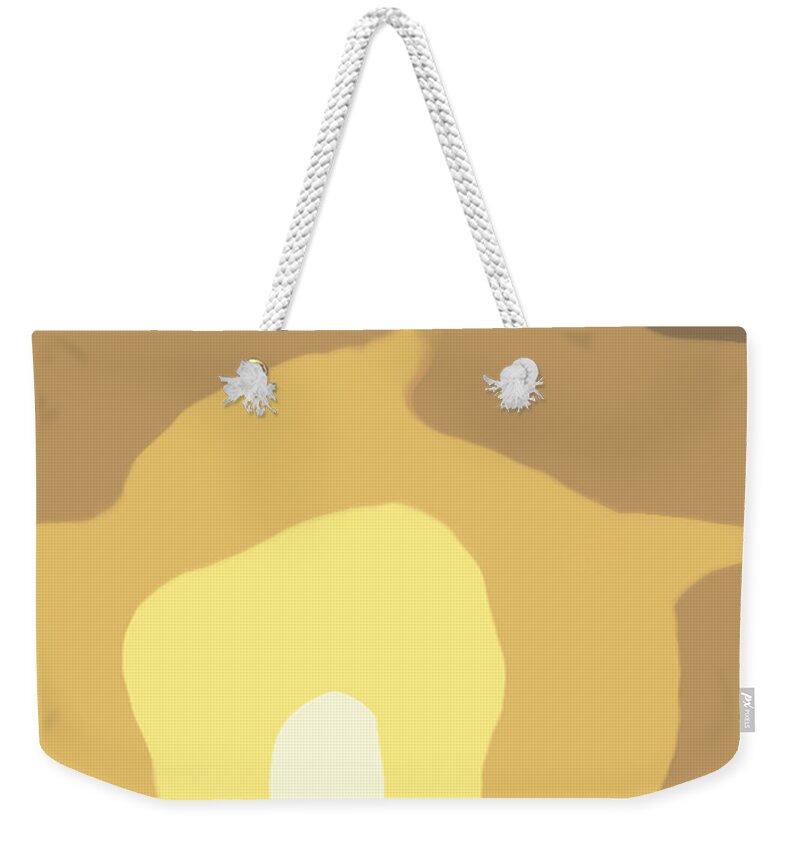 Paintings Weekender Tote Bag featuring the painting Abstract Sunset 40 by Gina De Gorna