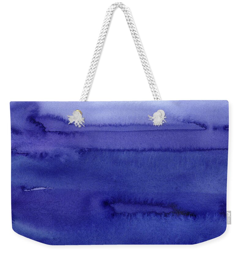 Purple Weekender Tote Bag featuring the painting Abstract Watercolor Pattern by Olga Shvartsur