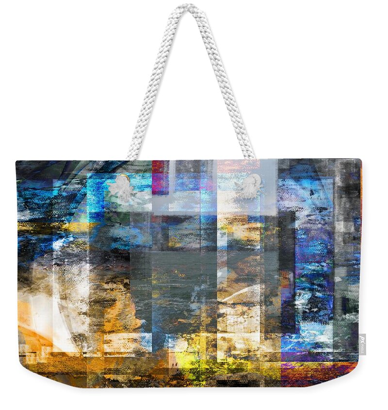 Abstract Weekender Tote Bag featuring the digital art Abstract Wave .. by Art Di