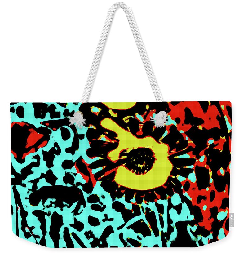 Abstract Weekender Tote Bag featuring the photograph Abstract Wildflower by Gina O'Brien