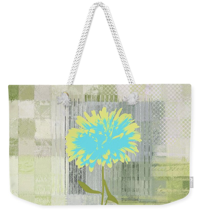 One Day At A Time Weekender Tote Bag featuring the digital art Abstractionnel - 29grfl3c-gr3 by Variance Collections