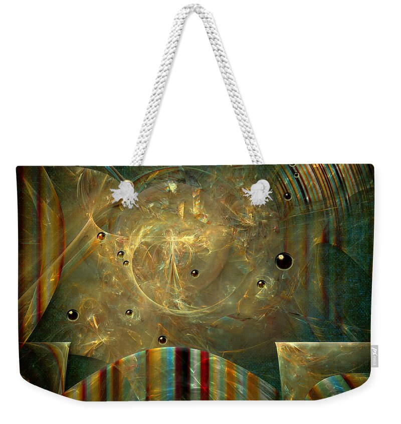 Abstract Weekender Tote Bag featuring the painting Abstractus by Alexa Szlavics