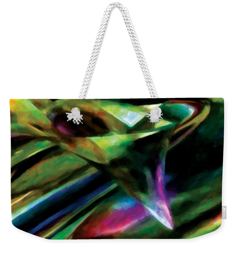 Abstract Weekender Tote Bag featuring the mixed media Abundance by Gerlinde Keating