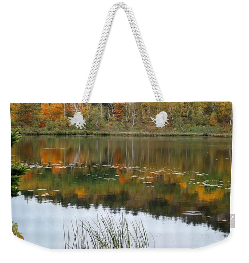 Acadia National Park Weekender Tote Bag featuring the photograph Acadia Autumn by David Birchall